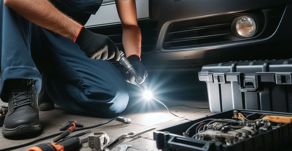 Wymiana czujnika samochodowego.